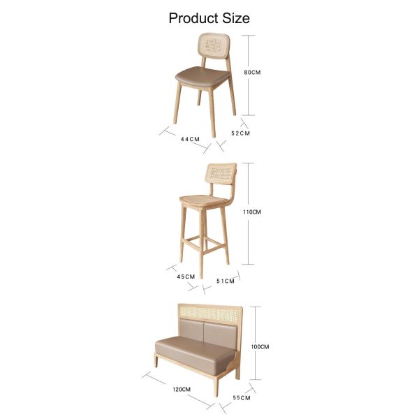 tabla y silla el 110cm de madera de los 80cm para el anuncio publicitario de la cabina del restaurante