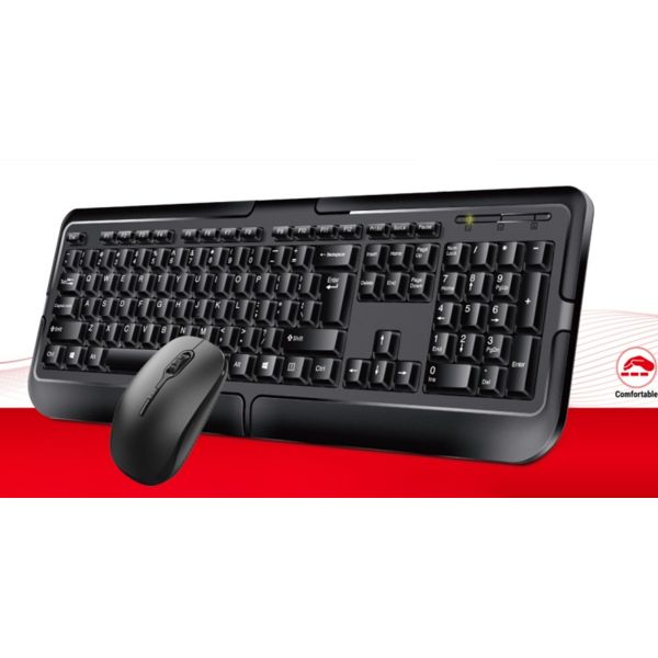500g Lightweight 2.4G Wireless 105-key Layout 5 Million Key Life Multi-language Support Keyboards Mouse Combos For Internet Cafés And Home Backup