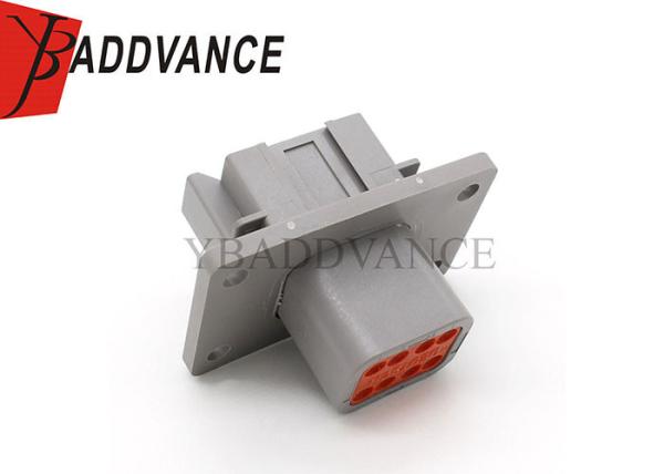 DT04-8P-L012 8 Pin Male Receptacle Plug Connector With Flange