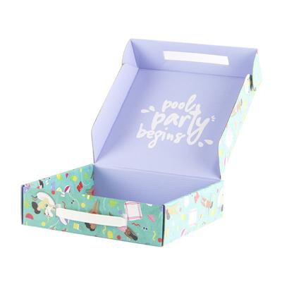 Colorful Foldable Paper Pre Printed Mailer Boxes Cardboard Corrugated Mailer Boxes For Dress