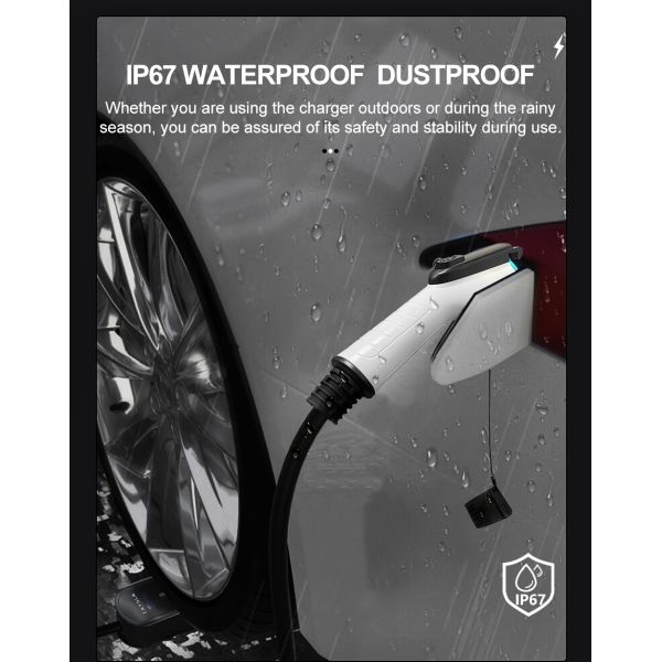 Waterproof EV Charger 3 Phase 16A 11kW Type 2 Floor Mounted Charging Stations