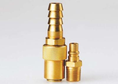 Acoplamento pneumático da liberação rápida do fluxo alto, Mini Brass Quick Release Coupling