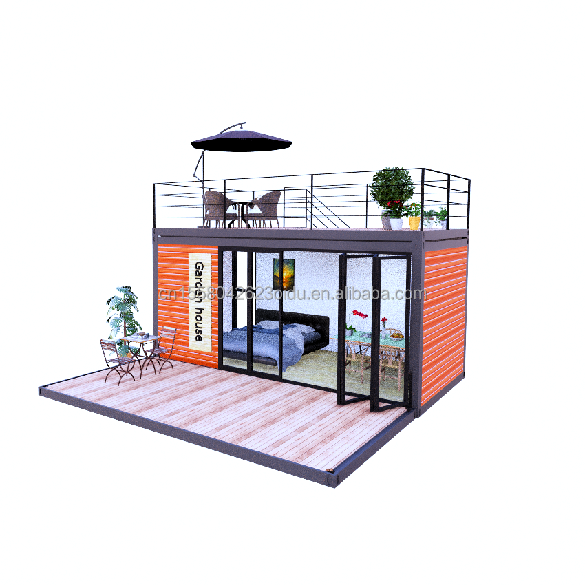 Casas de contenedores de lujo Apartamentos prefabricados modernos Villas y cabañas de madera