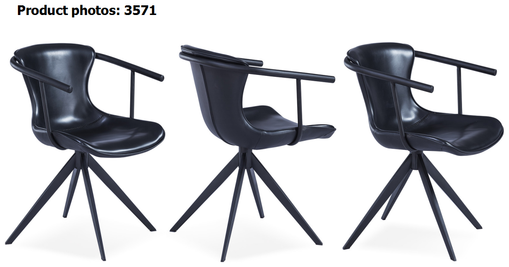 Moderately Thick Cushion 48cm Modern Swivel Lounge Chair