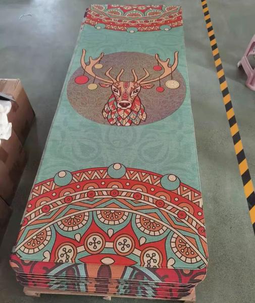 Wholesale Hot Selling Sports Grip Sustainable Eco Friendly Natural Rubber Jute Printed Yoga Mat