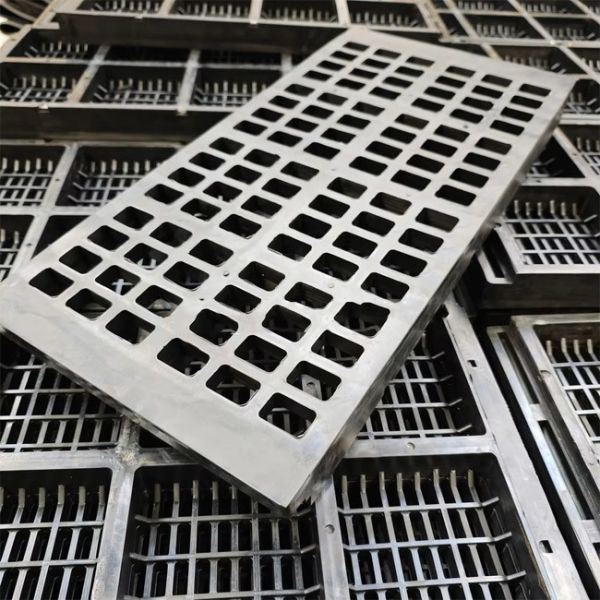 20*5mm Opening Size SELM Type Flexible Edge Rubber Screen Panel with Vibration Noise Reduction and High-Wear Rubber + Steel Frame