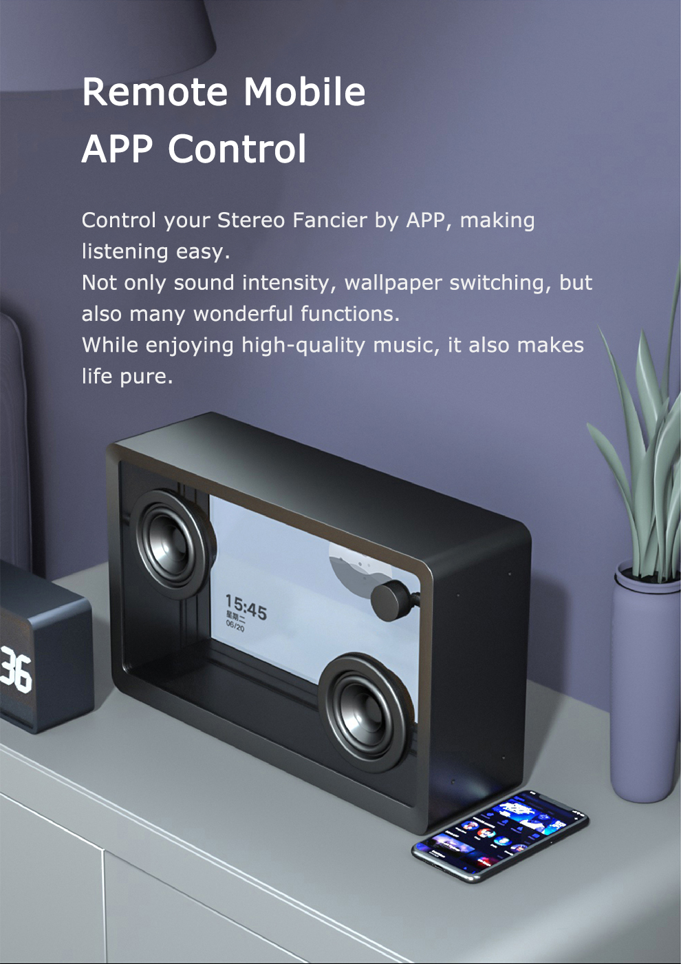 Прозрачный портативный диктор Bluetooth с сабвуфером