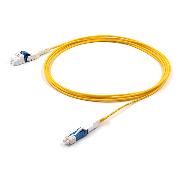 CS UPC To LC UPC Uniboot Fiber Optic Patch Cable Single Mode OS2 OFNR 2.0mm Yellow