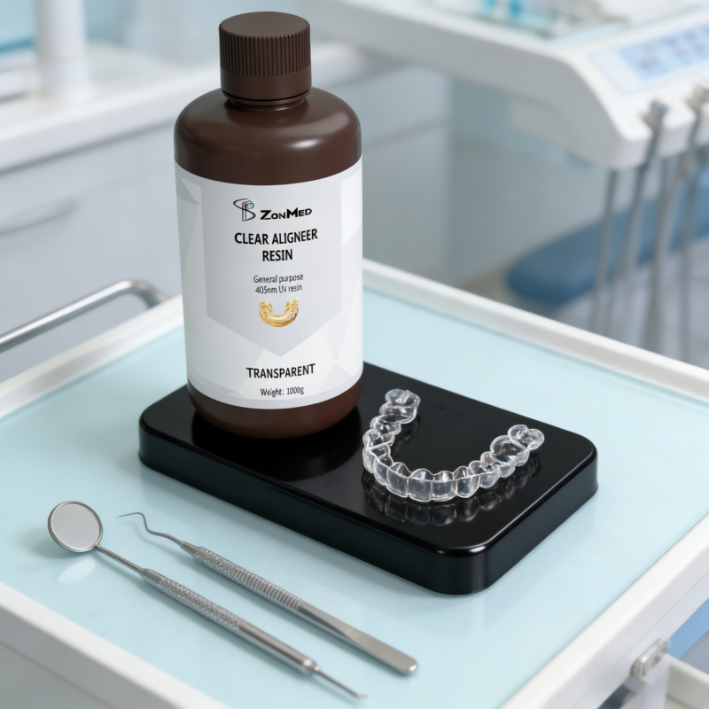 12 Months Shelf Life Clear Aligner Resin Featuring High Tensile Strength and Low Shrinkage Rate Suitable for Orthodontic
