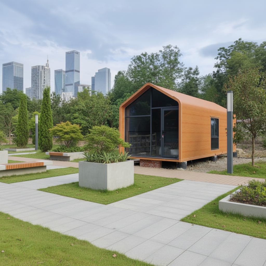 Stylish Eco-Friendly Modern Prefab Home Safe Lightweight Steel Irregular House Durable Container for Hotel Use with Kitchen