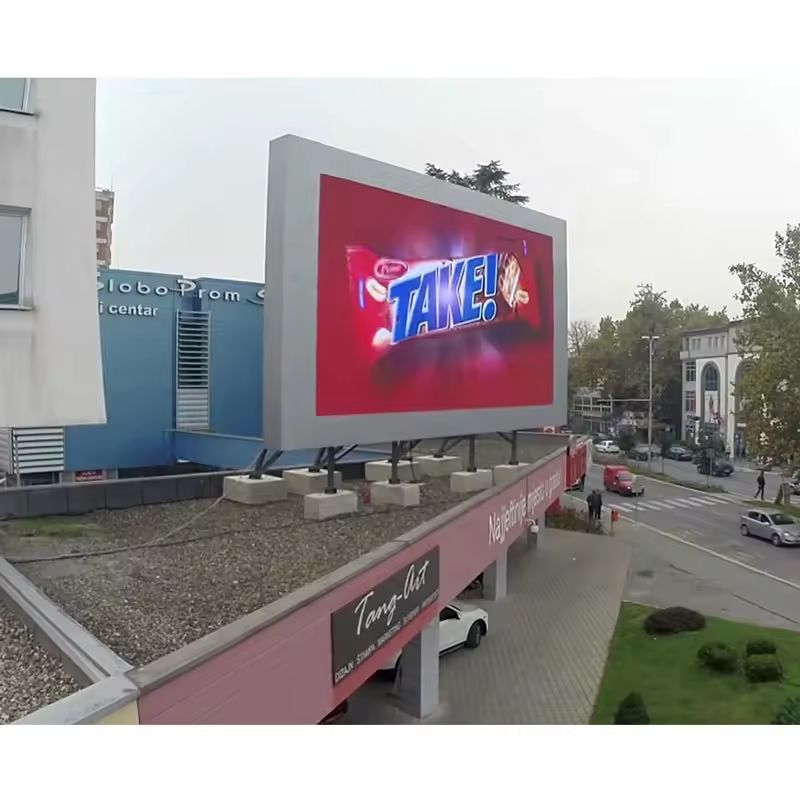 Led Billboard Advertising With 100 000 Hour Lifetime IP65 Aluminum Cabinet 14-Bit Gray Scale