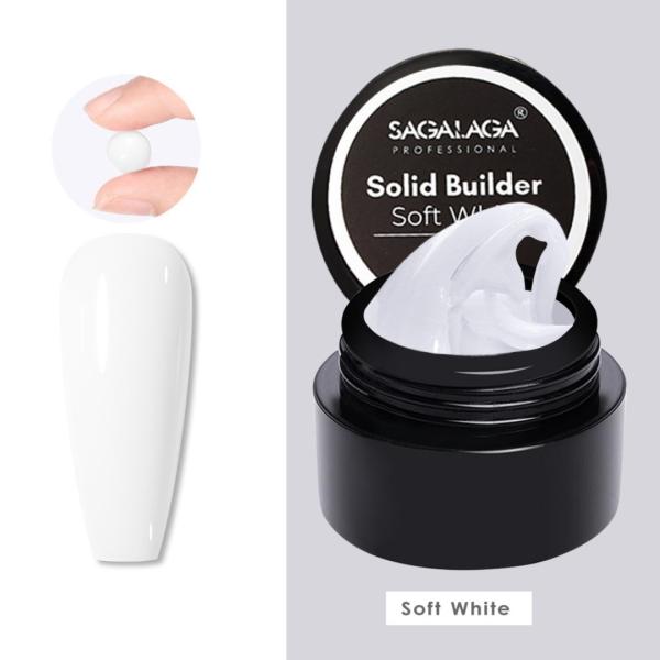 Private Label 3d Sculpture Hard Gel Packaging Solid Color Nail Uv Solid Builder for Nails Extension Gel Clear Polish Pot