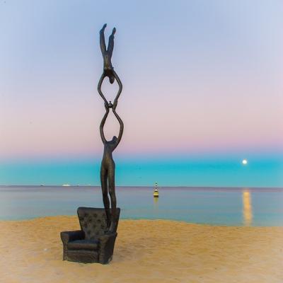 Escultura de bronze de cera perdida Escultura de amor de casting Artista australiano Ayad