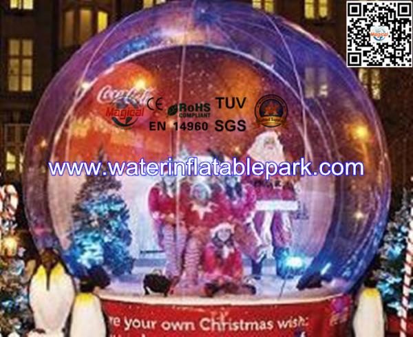 Christmas 1.0mm PVC Inflatable Bubble Tent Transparent For Advertising