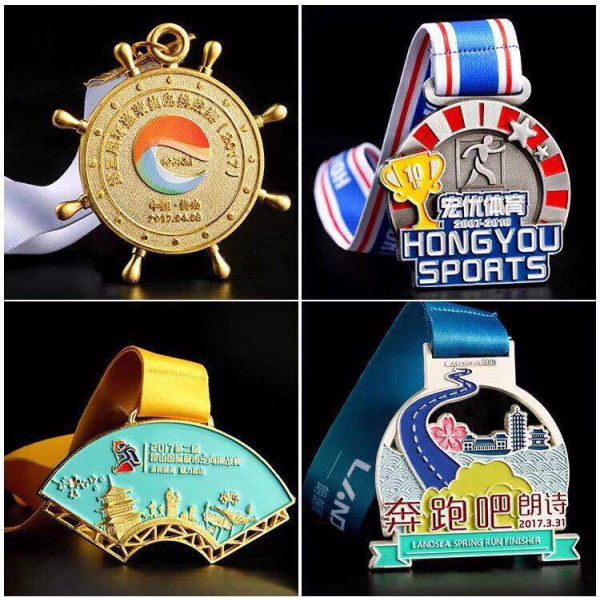 Track Field Metal Commemorative Medals Marathon Gold Silver Bronze Event Medals