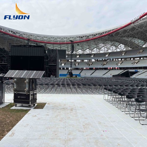 Weather-resistant Portable Event Flooring with Interlocking Design and 5-Year Warranty for Outdoor Protection