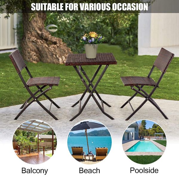 Commercial Bistro Table And Chairs Set Customized Color