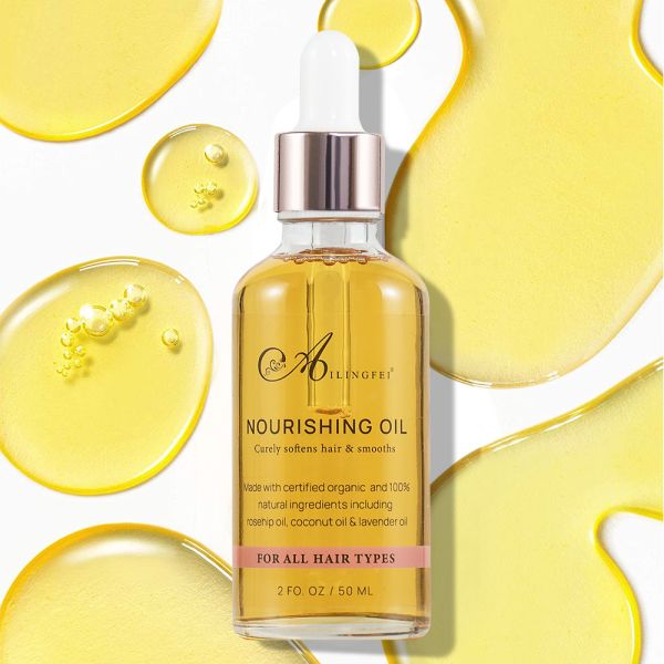 Private Label Moisturizing Nourishing Hair Oil Natural Jojoba Seed Oil Castor Seed Oil Ginger Root Oil Avocado Oil Massa
