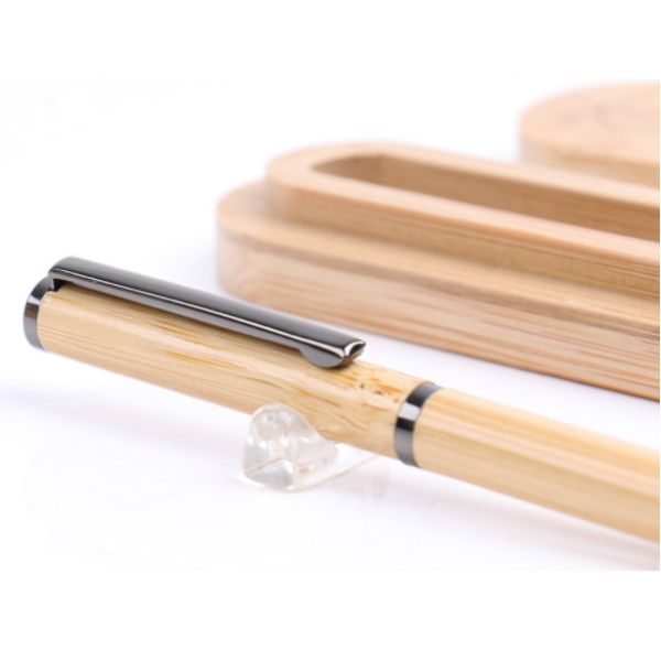 Environmentally friendly pen bamboo advertising pens with gift box,bamboo pen with laser logo