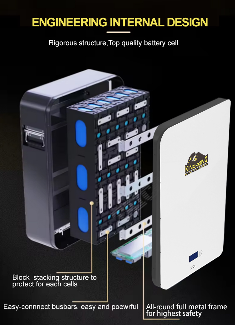 51.2V Настенный энергохранилище Литий батарея 48V 340Ah Lipo4 60kW