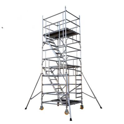 Movable Aluminum Scaffold Platform With Wheel And Brake Anti  Slip