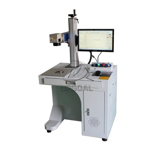 Mass Metal Pen Fiber Laser Marking Machine with Disc Rotary 30W
