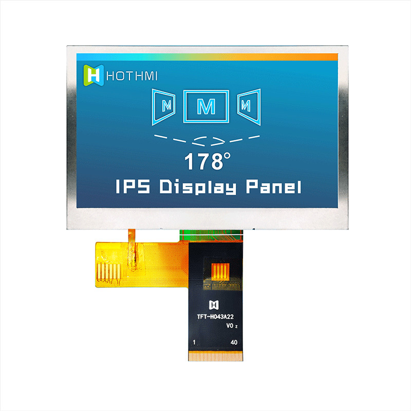 4,3 модуль дисплея LCD IPS температуры дюйма 480x272 MCU широкий