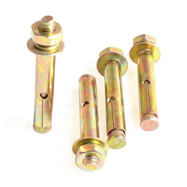 Parafuso alto chapeado de bronze da expansão do metal dos parafusos de âncora da luva do aço carbono dos acessórios do parafuso