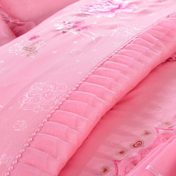 Set de ropa de cama de lujo de boda 100% algodón 200TC Sillón de cama Sillón de cama anti tirón