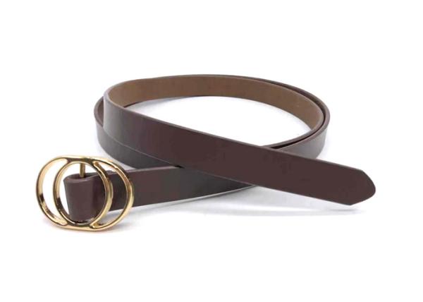1.8cm Women's Fashion Leather Belts For Dresses Jeans Alloy Buckle