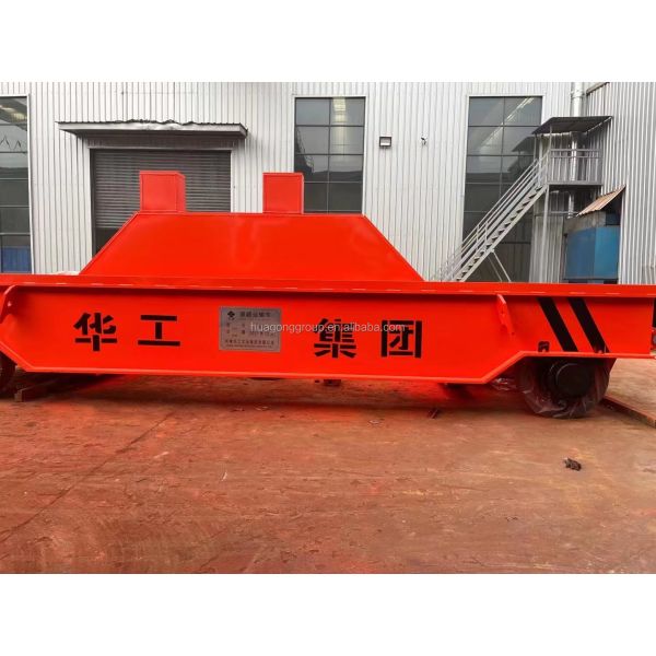 150t Capacity Heat Resistant Molten Steel Ladle Transfer Car with Dual Driving System for Industrial Use