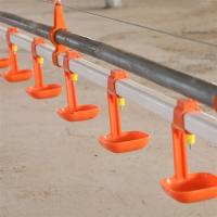 Ligne potable orange de volaille de buveurs de volaille de lubrification pour la maison de poulet