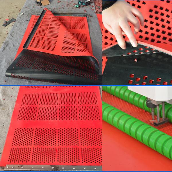 6mm Wear-Resistant Rubber Screen Mat for Mining Round Holes