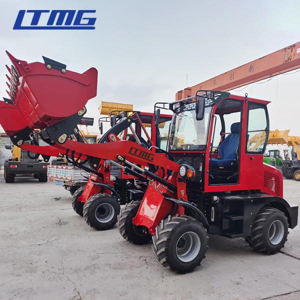 Multi-attachment 0.8 ton compact articulated front bucket wheel loader