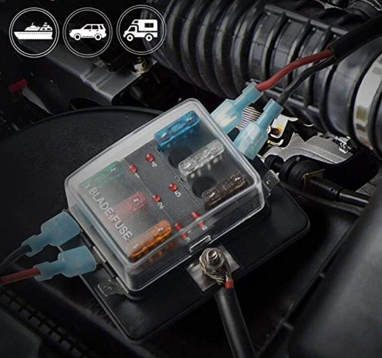 6 плавких частей предохранителя лезвия ATC RV 12V пути с индикаторной лампой СИД