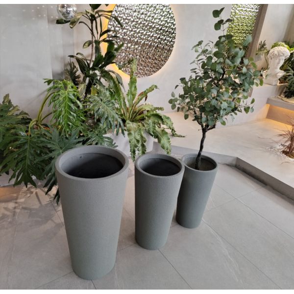 Садовые цветочные горшки из стекловолокна, большие для реального или искусственного дерева