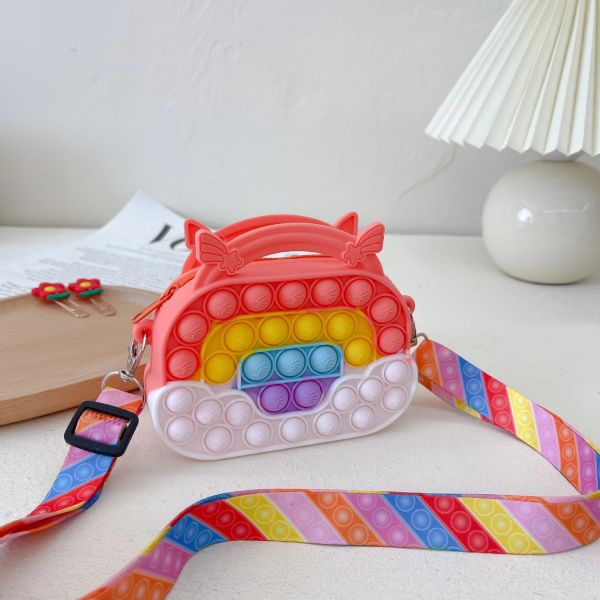 Легкая милая силиконовая сумка для макияжа сумка карандаш для детей школьные принадлежности для офиса кроссбоди плечевая сумочка