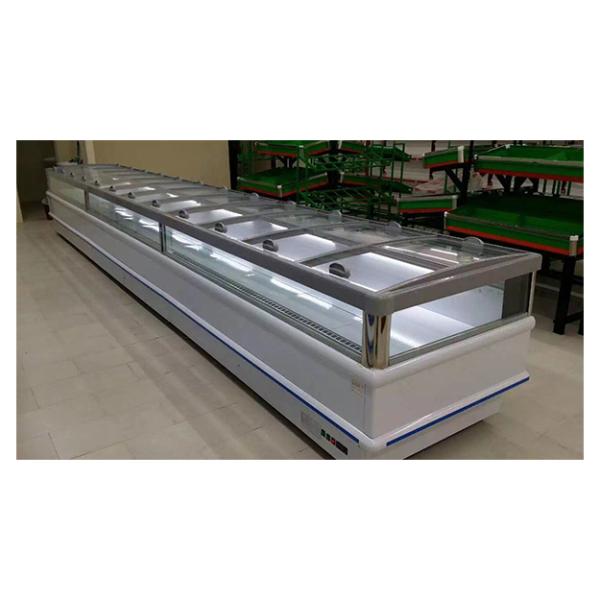 Horizontal Large Commercial Supermarket/Store Refrigerated Display Island Cabinet Freezer