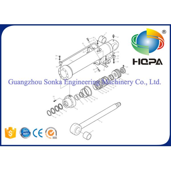 DAEWOO DH130LC DH130W DH150LC SOLAR130LC SOLAR140LC  Boom Cylinder Seal Kit 2440-9230KT