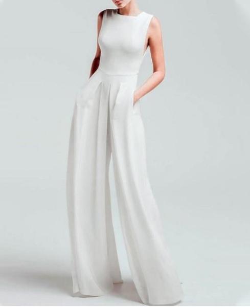 Apparel Custom Manufacturers Womens Summer Crewneck Sleeveless Casual Loose Jumpsuits Rompers With Pockets