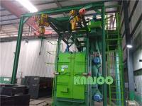 Máquina de jateamento PLC Spinner Hanger com alta eficiência de limpeza Sa 2.5 Rugosidade da superfície