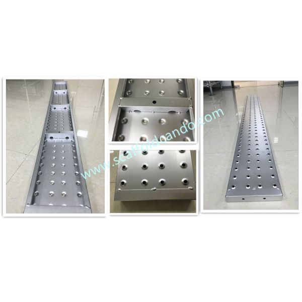 High quality galvanized scaffolding steel plank, 225*38mm steel board used as working platform in construction project