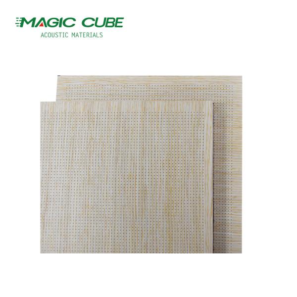 Design de salão contemporâneo painéis acústicos de fibra de cimento à prova d'água de 12 mm MDF perfurado