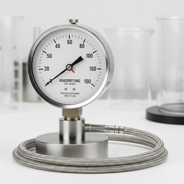 Ashcroft 1082 Pressure Test Gauge Precision Testing Instrument Rugged Stainless Steel