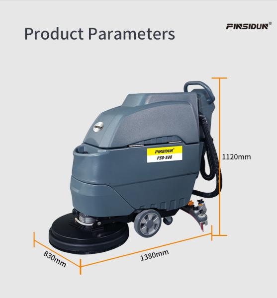 Electric Industrial Hand Push Floor Scrubber Multifunctional Cleaning Equipment