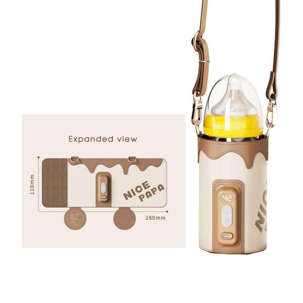 FDA Infant USB Portable Bottle Warmer Travel Milk Heat Keeper With Strap