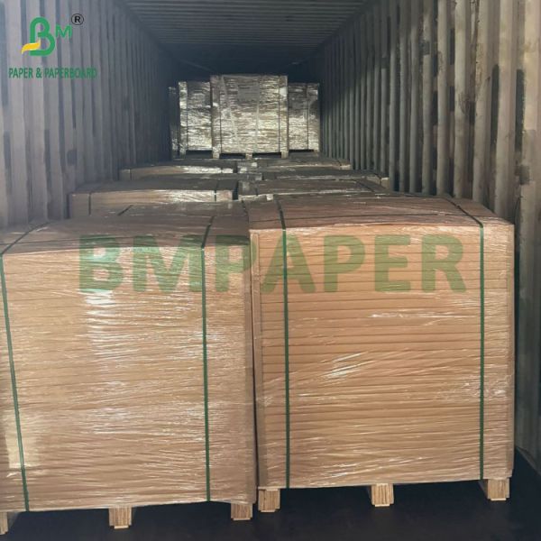 40 g de papel Kraft marrón 100% de fibra de bambú 787 x 1092 mm