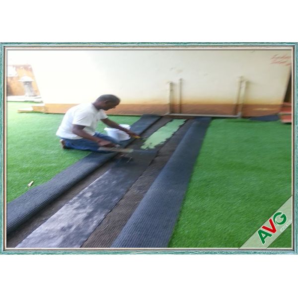 35 MM Height Easy Maintenance Outdoor Artificial Grass For Kids Amusement Park
