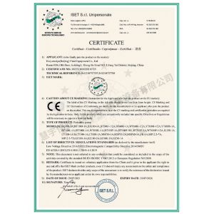 Huiyuweiy(Beijing) Fluid Equipment Co., Ltd. Certifications
