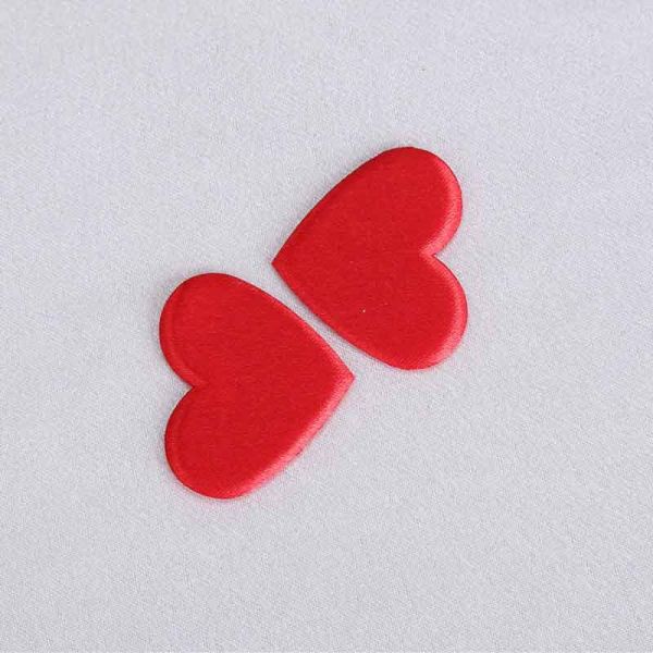Heart Applique Crafts Flat Padded For Valentines Day Gift Decoration